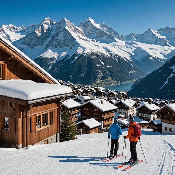 Peut-on louer un chalet en Suisse avec des cours de ski et des randonnées en montagne?